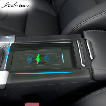 Wireless charging fast charger for Volvo S60 V60 XC60 2014 -2018 charge pad phone holder mobile mount adapter tuning accessories