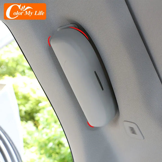 Car Glasses Case for Ford Focus 2 3 4 MK2 MK3 MK4 Kuga Escape Ecosport Fiesta Mondeo Sunglasses Storage Box Holder Accessories