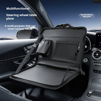 Car Steering Wheel Dining Table Board Rear Seat Back Storage Bag