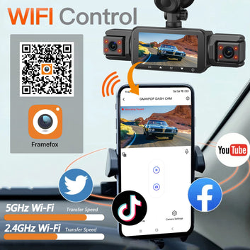 VisionGuard™ 4-View Smart Dash Cam