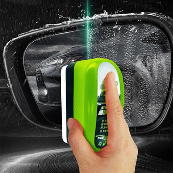 Car Glass Oil Film Remover Automotive Glass Sponge Cleaning Brush Front Inner Windshield Glass Oil Film Cleaner For Car Cleaning