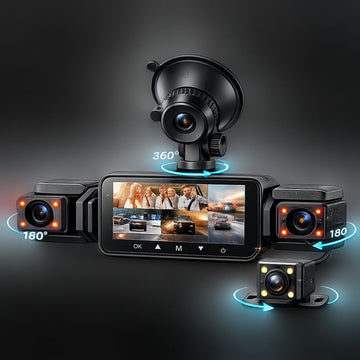VisionGuard™ 4-View Smart Dash Cam